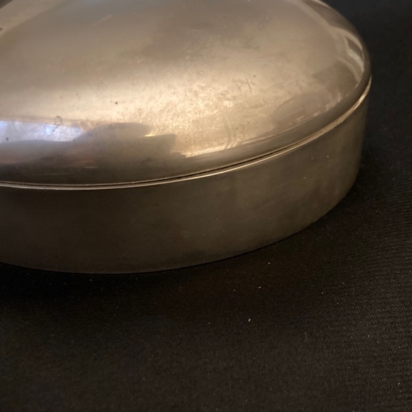 Heart-Shaped Silver Trinket Jewelry Box - Picture 3 of 5